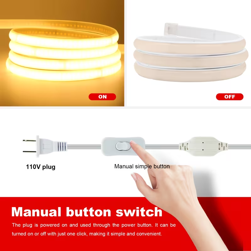 Wysokowydajna taśma LED COB z  – Outdoor Power Strip Weatherproof recenzja i cena